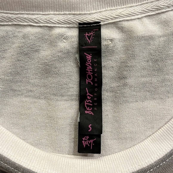 Betsey Johnson Performance White and Gray Sweatshirt Size S - Picture 3 of 5